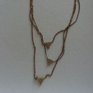 Three Triangles Chain Necklace